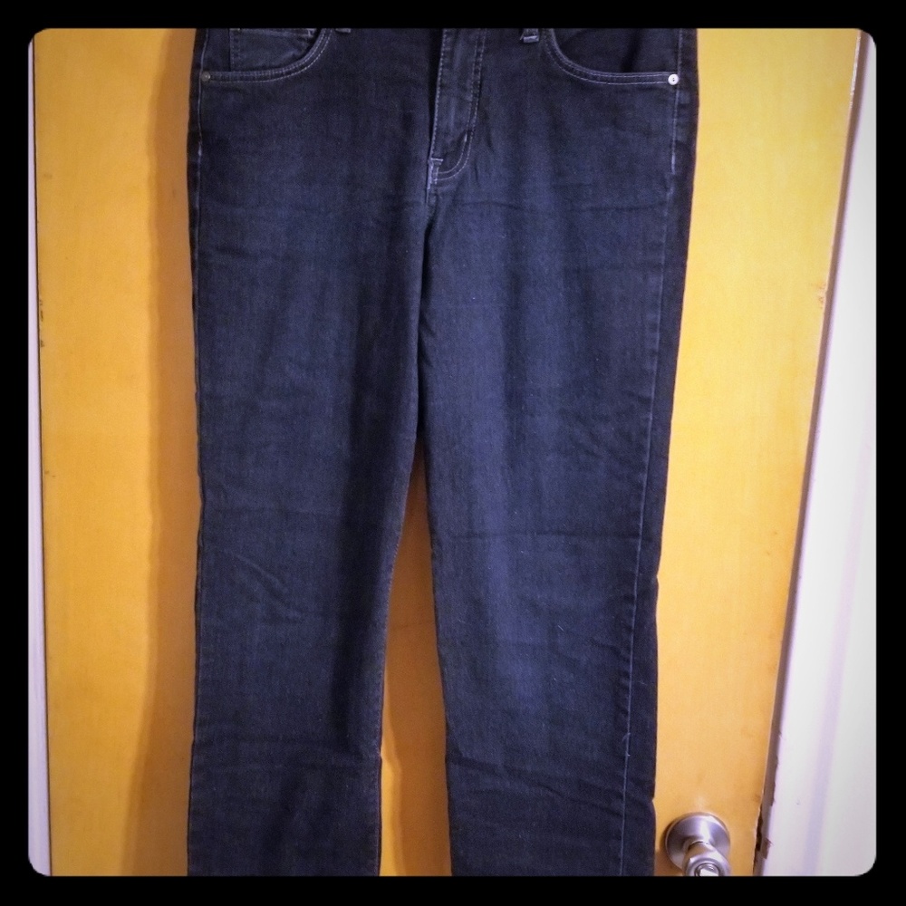 Dark blue jeans